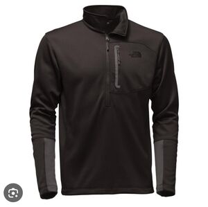 The North Face Black and Gray 1/2 Zip Pullover